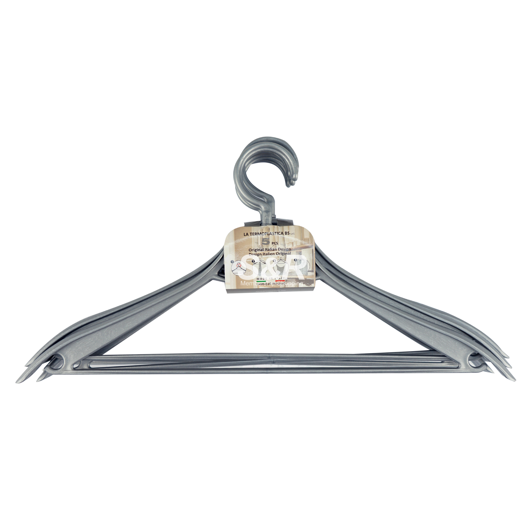 La Termoplastica Original Italian Design Clothes Hanger 5pcs